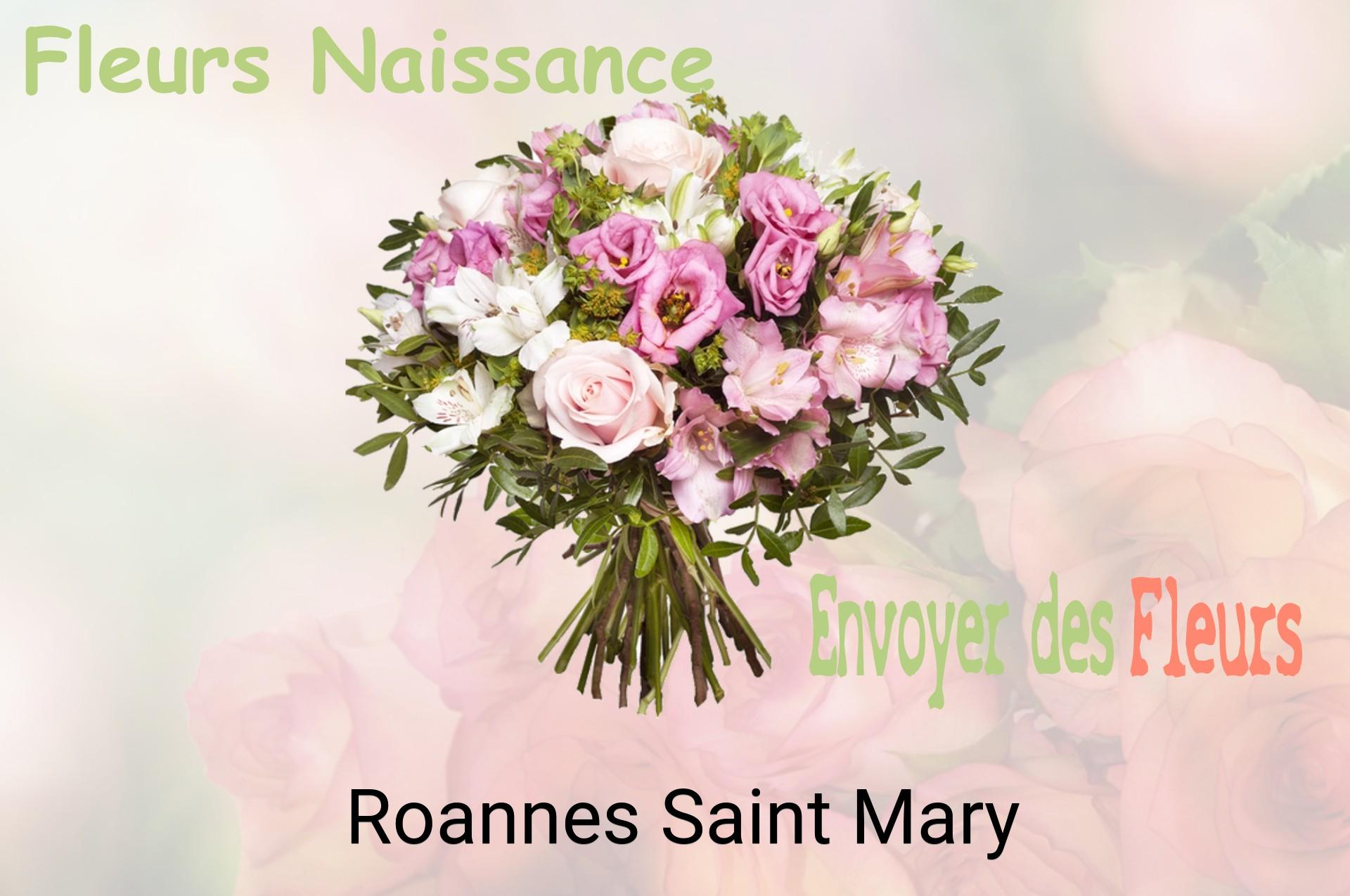 Bouquet de fleurs de naissance livré à Roannes-Saint-Mary